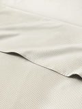 Beige Striped Sheets Full Size - Cozy Deep Pocket 4-Piece Set