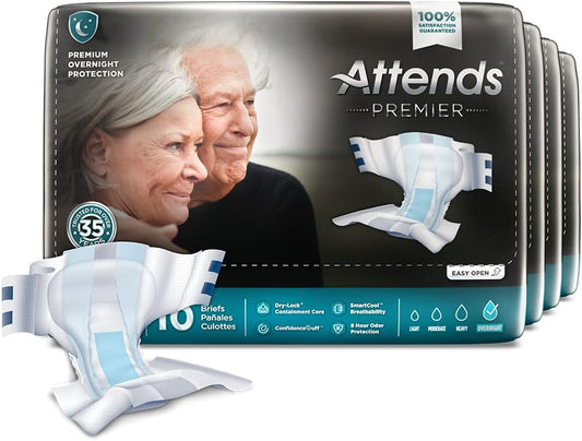 Attends Premier X-Large Overnight Briefs 40ct - Odor Control