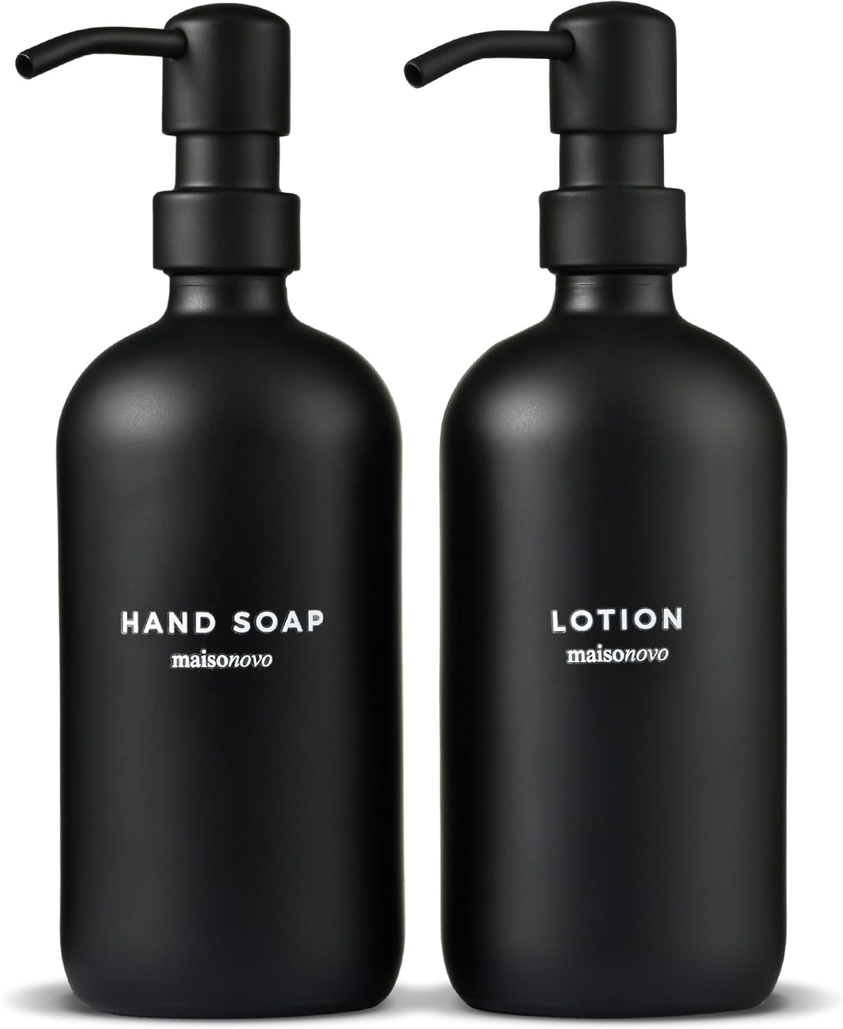 Premium Black Soap Dispenser Set for Kitchen and Bathroom Use