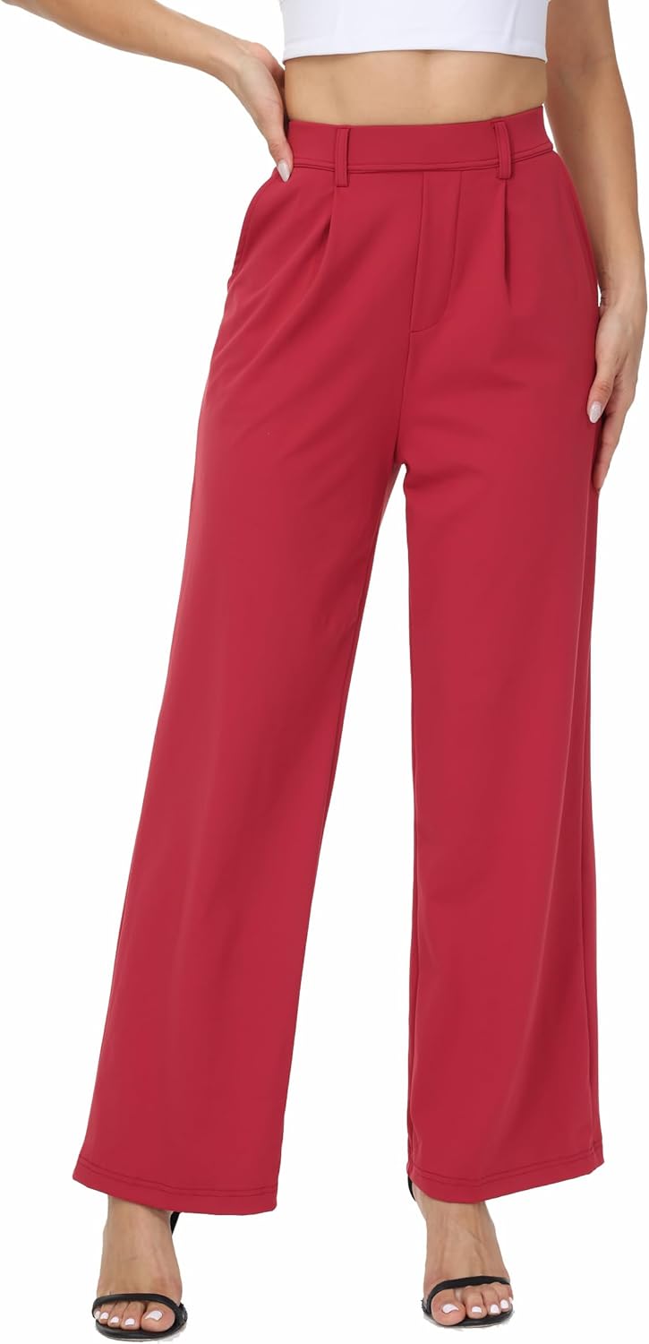 Blaosn Dress Pants for Women - Stylish Wide Leg Casual Trousers