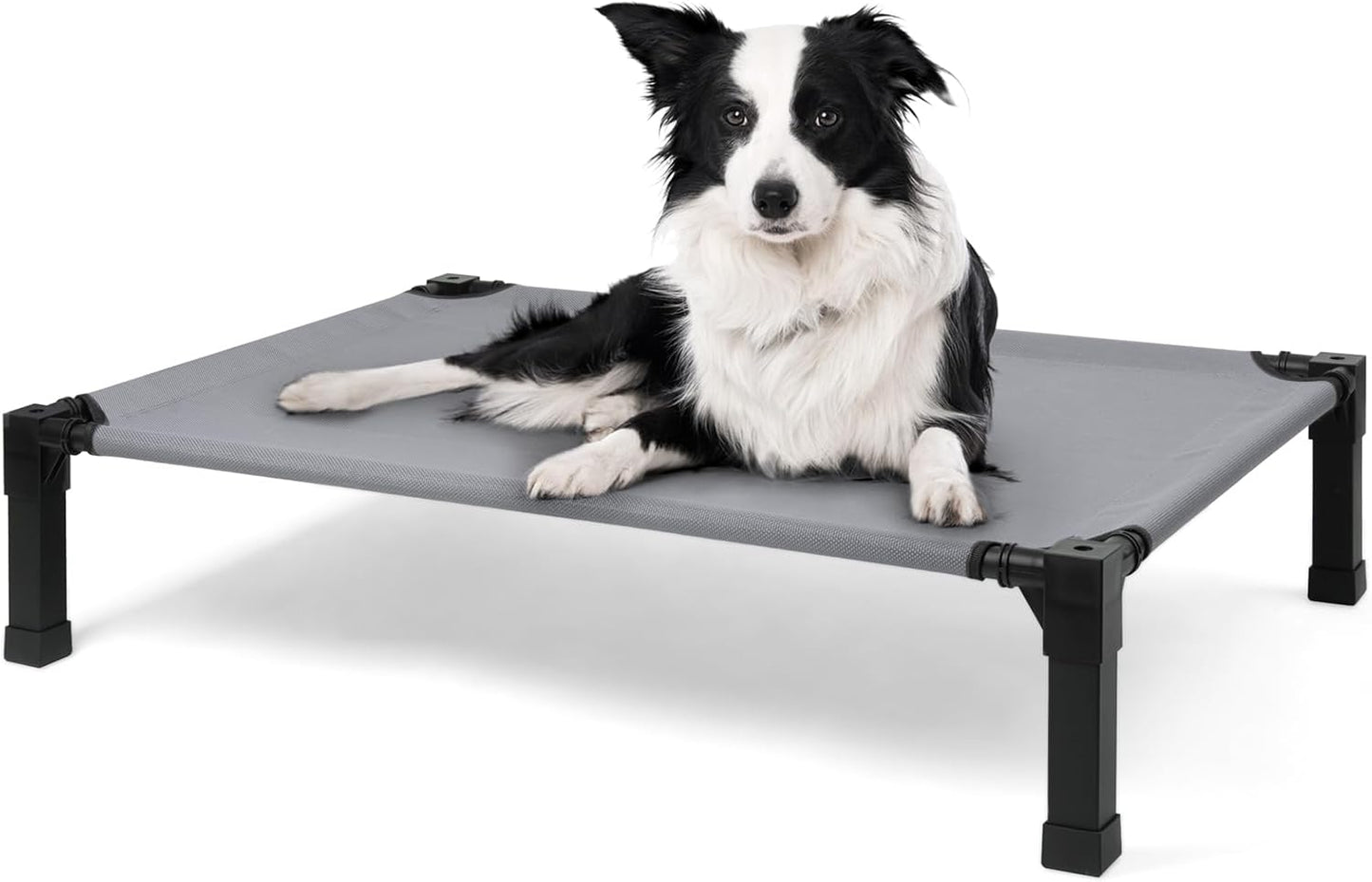Cooling Elevated Dog Bed with Mesh and Metal Frame for Pets