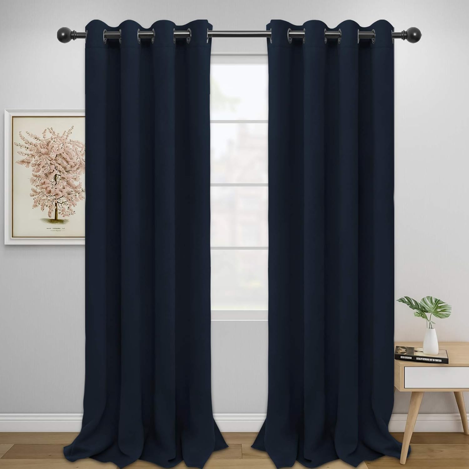 Easy-Going Blackout Curtains for Bedroom and Living Room Use