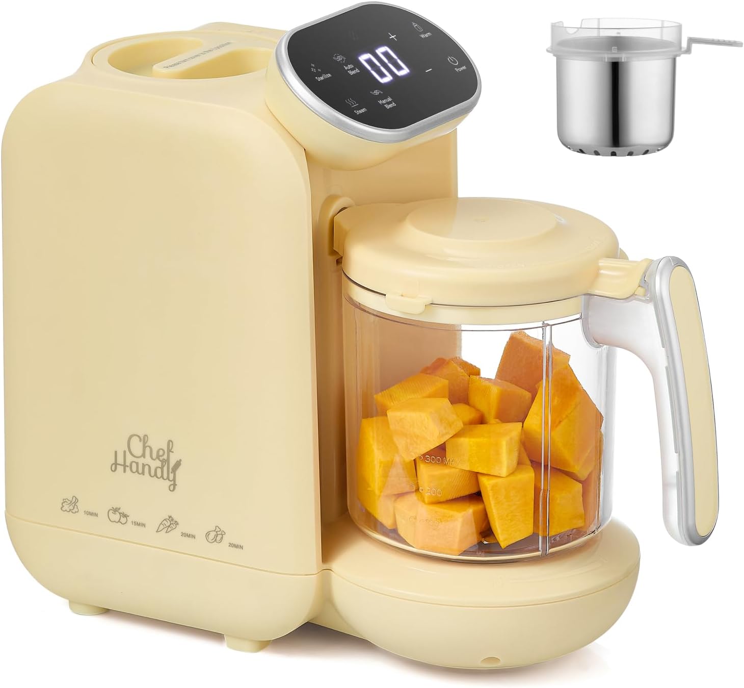 5-in-1 Baby Food Processor: Auto Cooking & Grinding