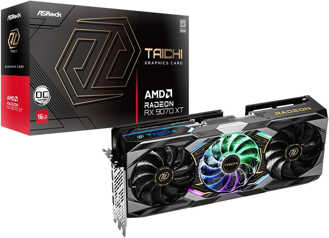 ASRock Radeon RX 9070 XT Taichi 16GB OC Graphics Card Review