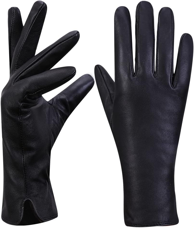 MGGMOKAY Cashmere Lined Leather Gloves | Cozy Warmth