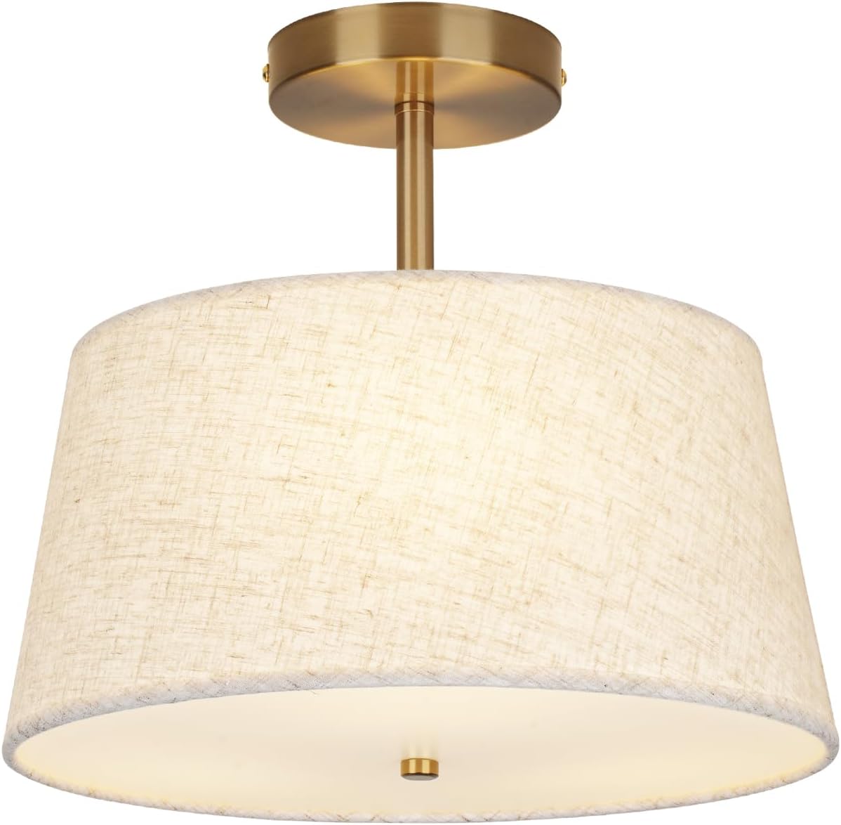 Cone-Shaped Semi Flush Mount Ceiling Light Fixture for Home
