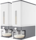 Rice Dispenser 25 Lbs Storage Container - Airtight, Space-Saving