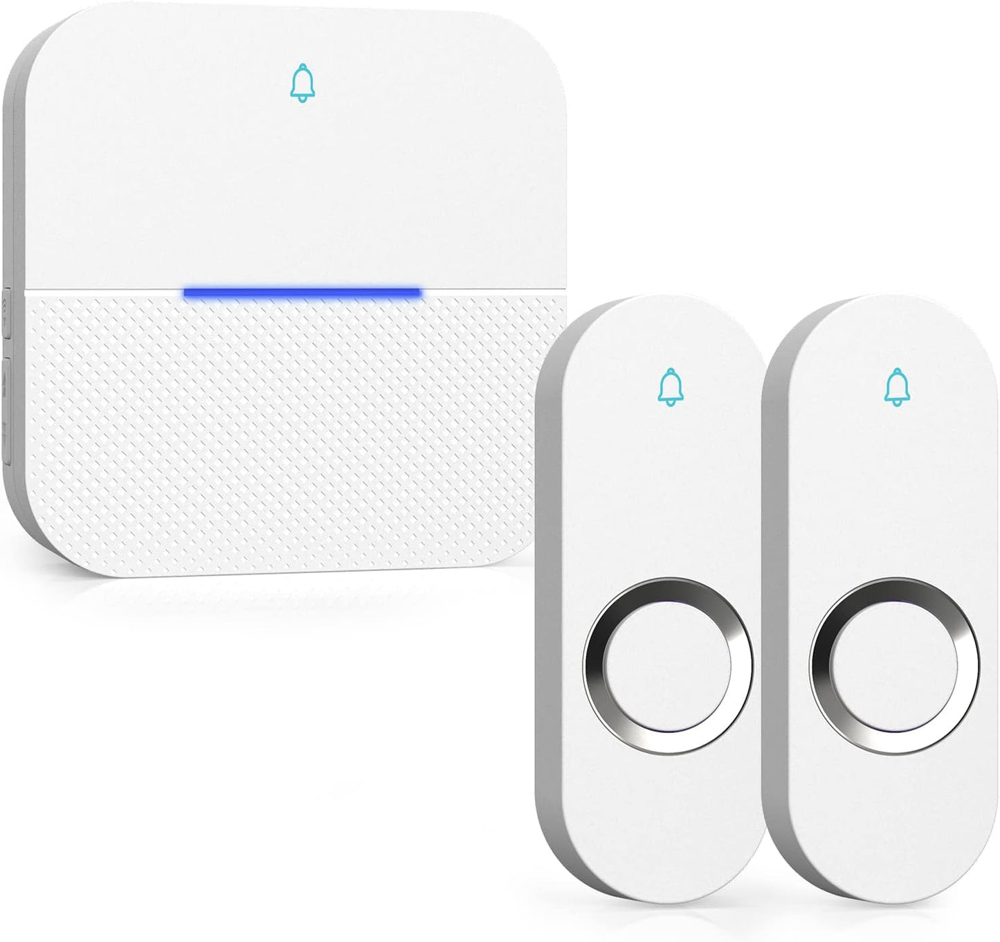 Wireless Doorbell: 1,000ft Range, Waterproof, 58 Chimes
