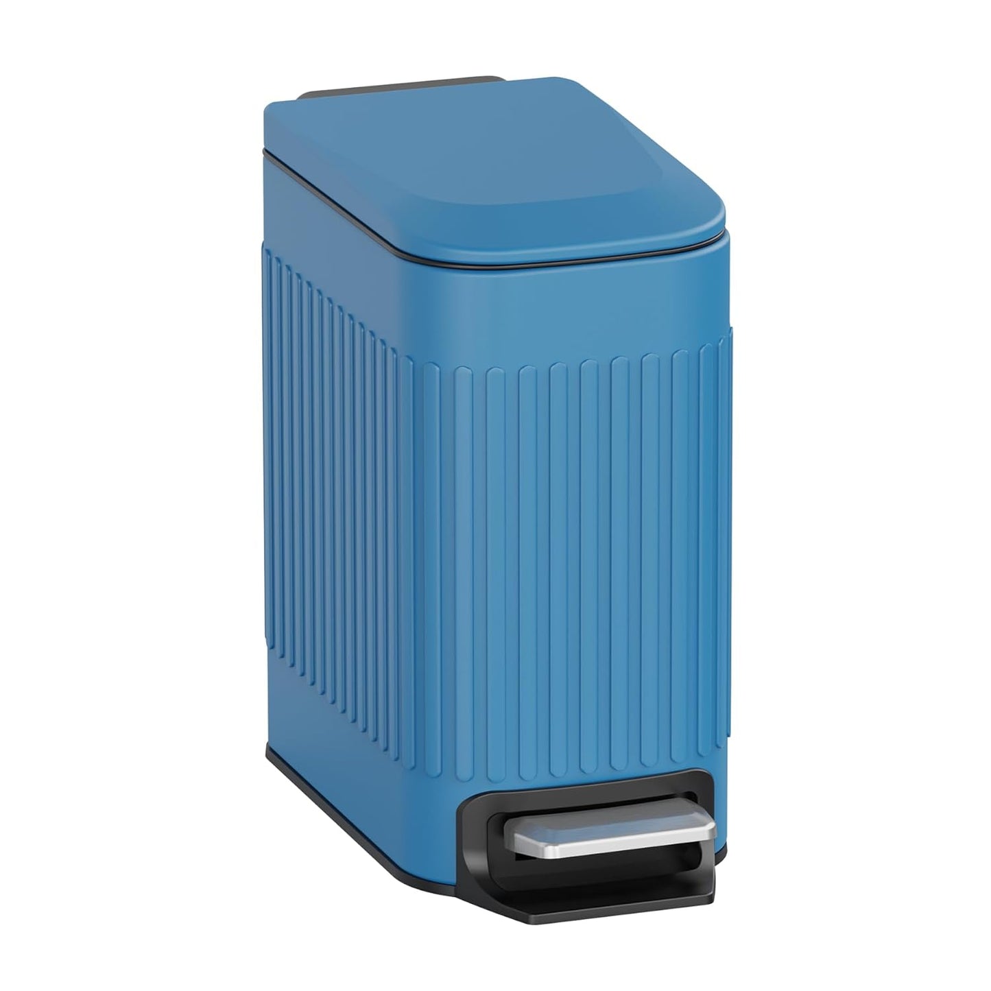 TrashAid Slim Bathroom Trash Can with Lid Soft Close Design