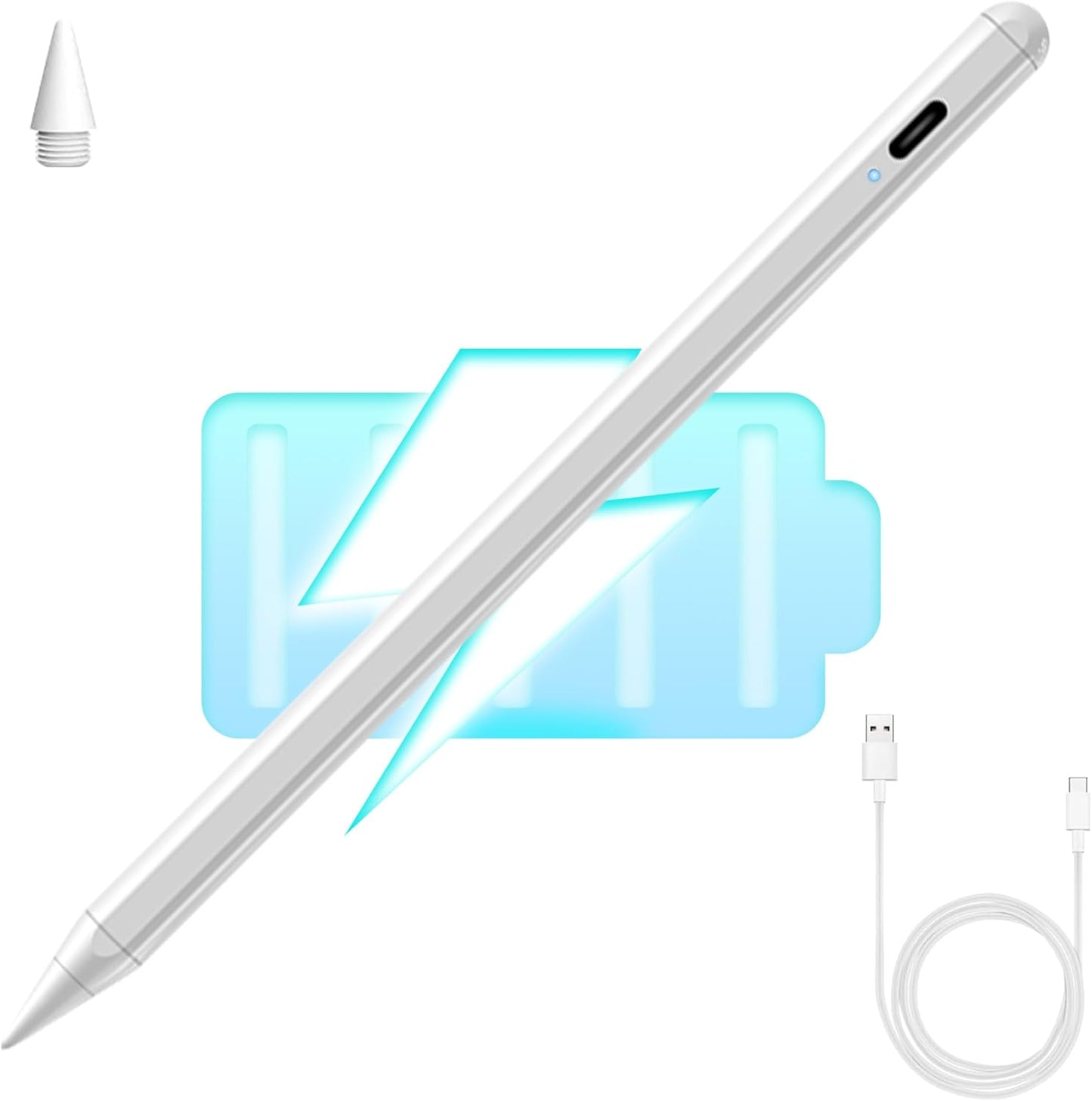Fast Recharge Stylus: Tilt, Palm Rejection - VASAIKO