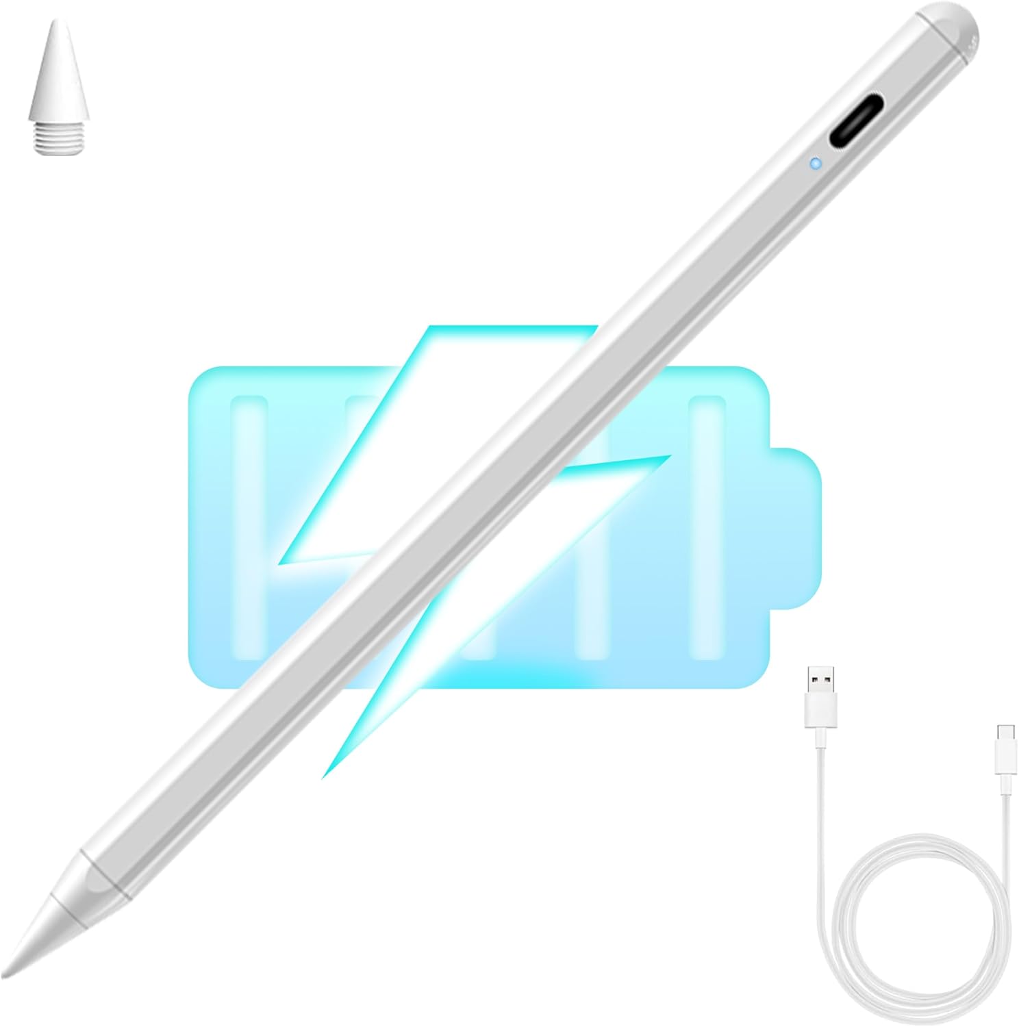Fast Recharge Stylus: Tilt, Palm Rejection - VASAIKO