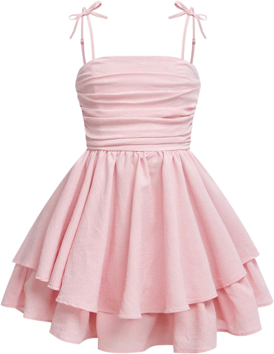 Girl's Flowy Cami Dress with Ruffles for Summer Fun