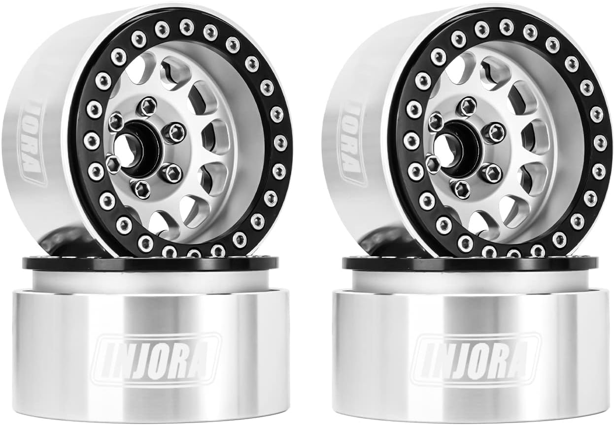 INJORA 1.9 Beadlock Wheel for 1/10 RC Crawler Stability
