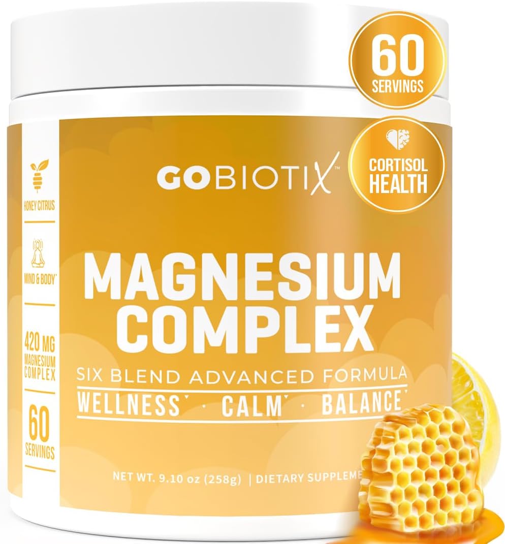 GoBiotix Magnesium Glycinate Powder for Calm and Wellness
