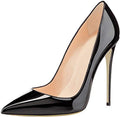 COLETER Women's Pointed Toe 12cm High Heels - Elegant Evening Pumps