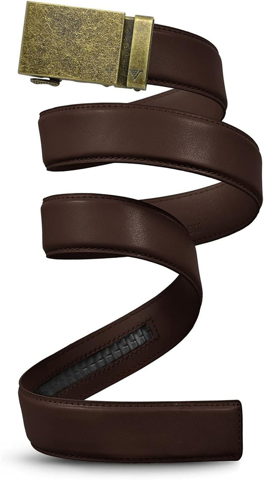 Mission Belt Men's Leather Ratchet Belt for Perfect Fit Every Time