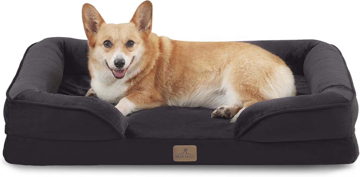 Orthopedic Dog Bed with Waterproof Cover for Large Dogs