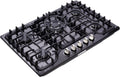 30 Inch Dual Fuel Gas Cooktop with 5 Sealed Brass Burners