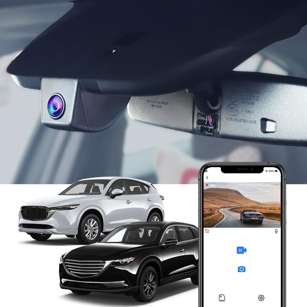 Fitcamx 4K Dash Cam for Mazda CX-5 & CX-9 - UHD Video