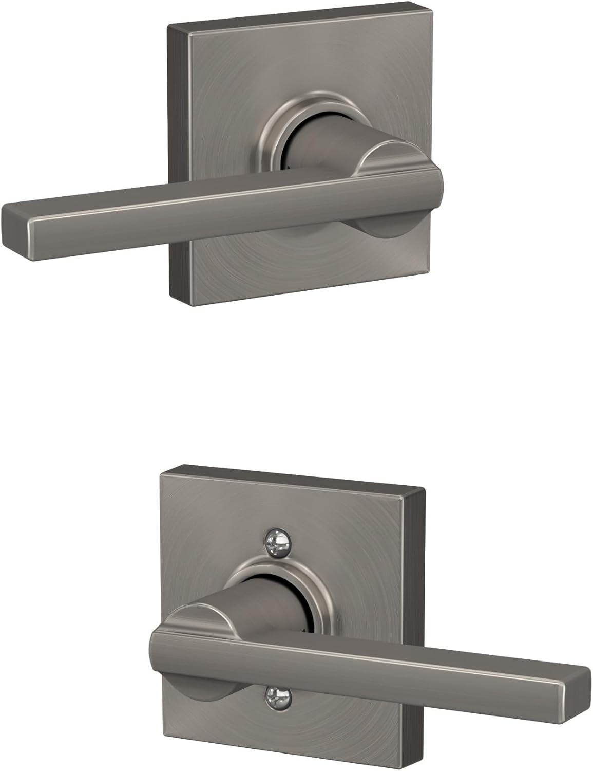 Schlage F10 LAT 619 COL Latitude Door Lever for Interior Use