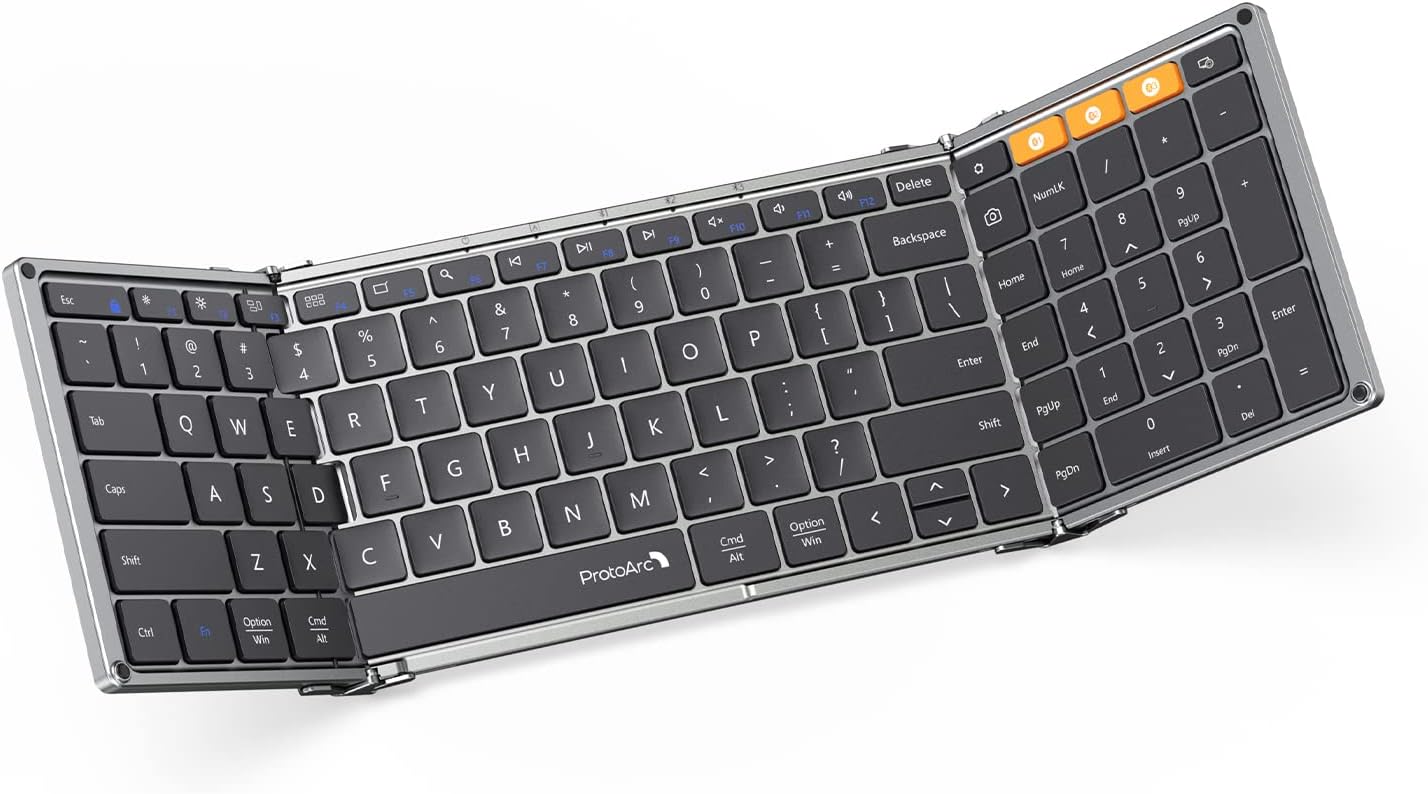 Portable Bluetooth Keyboard for Mobile Work