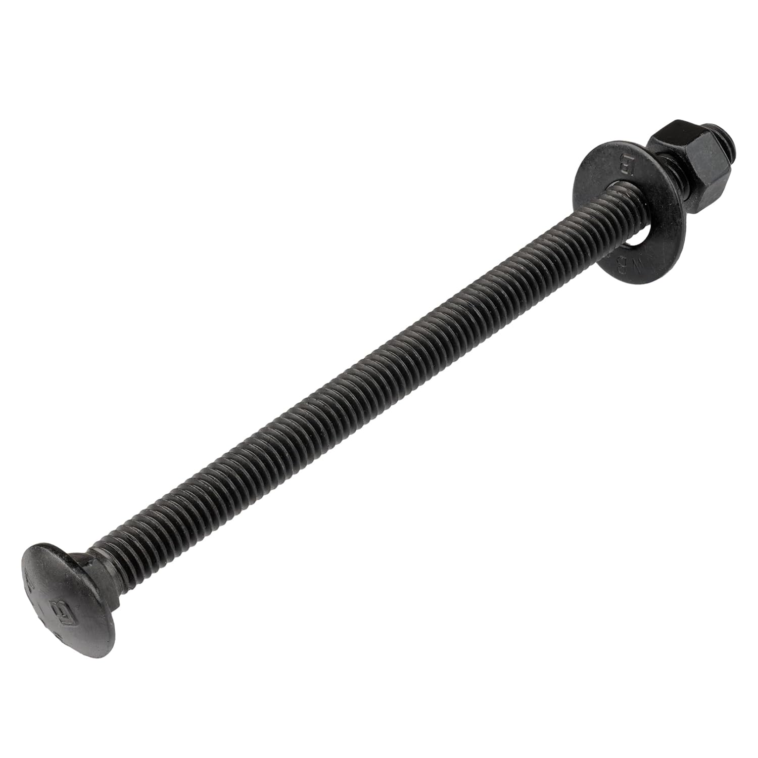 3/8in x 6in Black Carriage Bolt Kit for Heavy Duty Projects