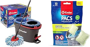 O-Cedar EasyWring RinseClean Microfiber Spin Mop & Bucket System