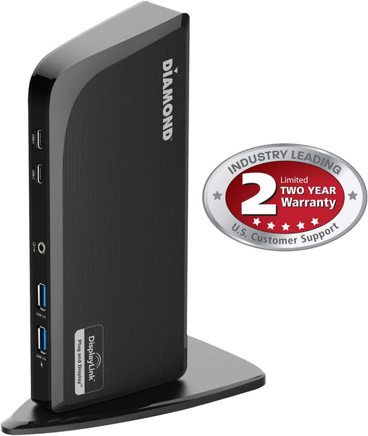 Diamond Multimedia Triple Display 4K Docking Station for Laptops