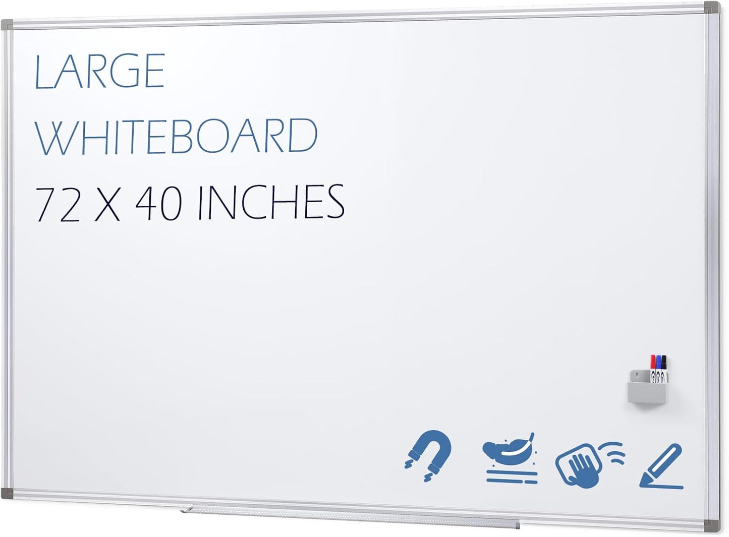 SWANCROWN Large Magnetic White Board for Conference Room Use