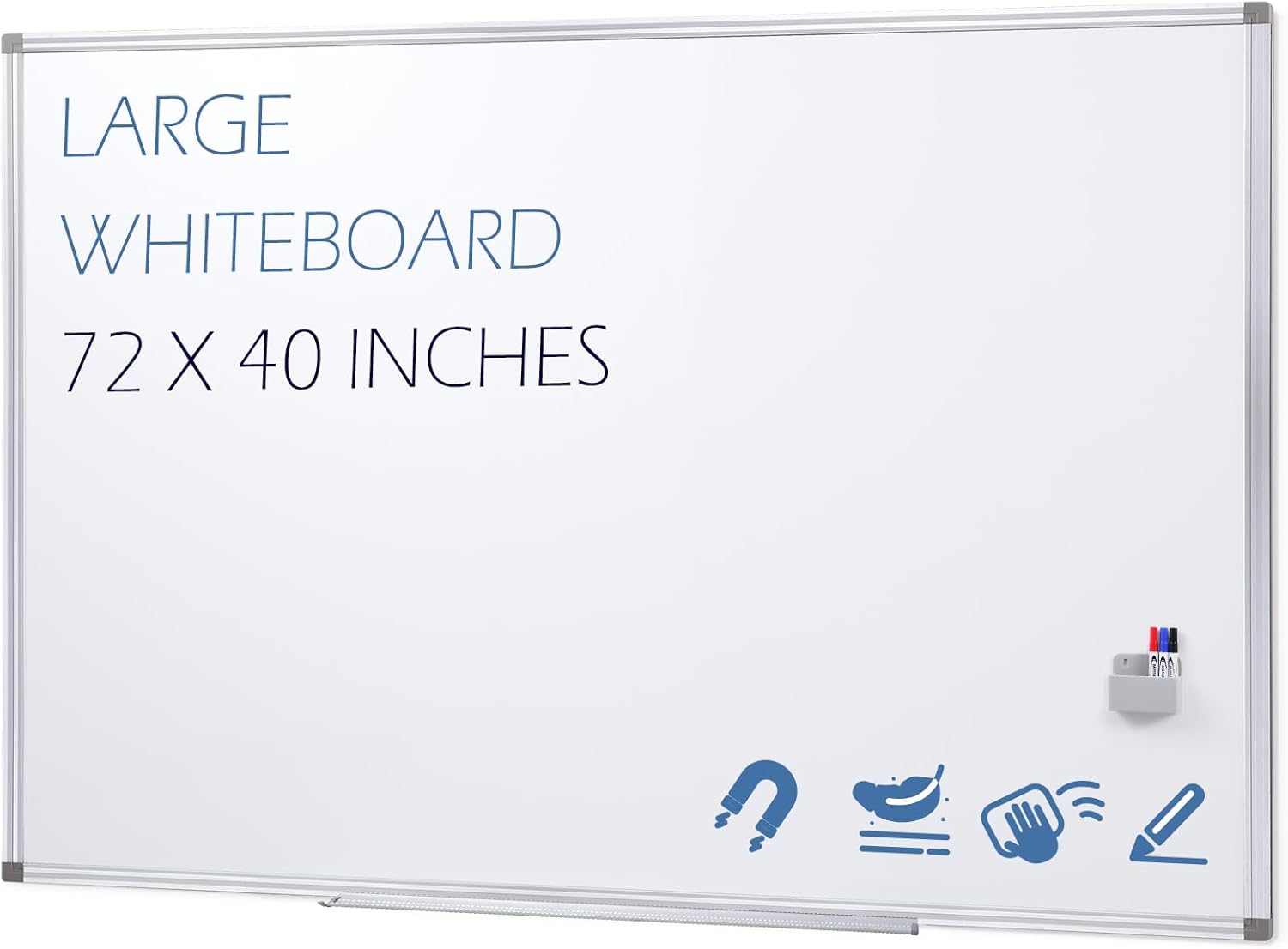 SWANCROWN Large Magnetic White Board for Conference Room Use
