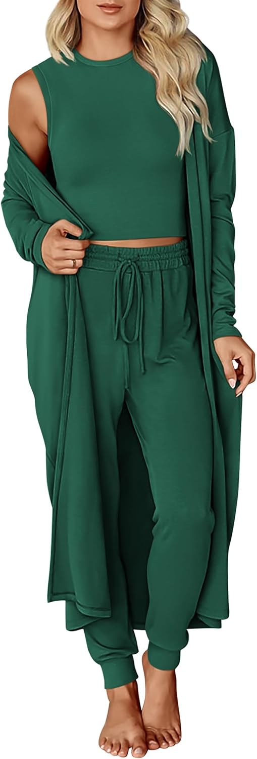 KIRUNDO 3 Piece Lounge Sets for Women Travel Outfits 2025