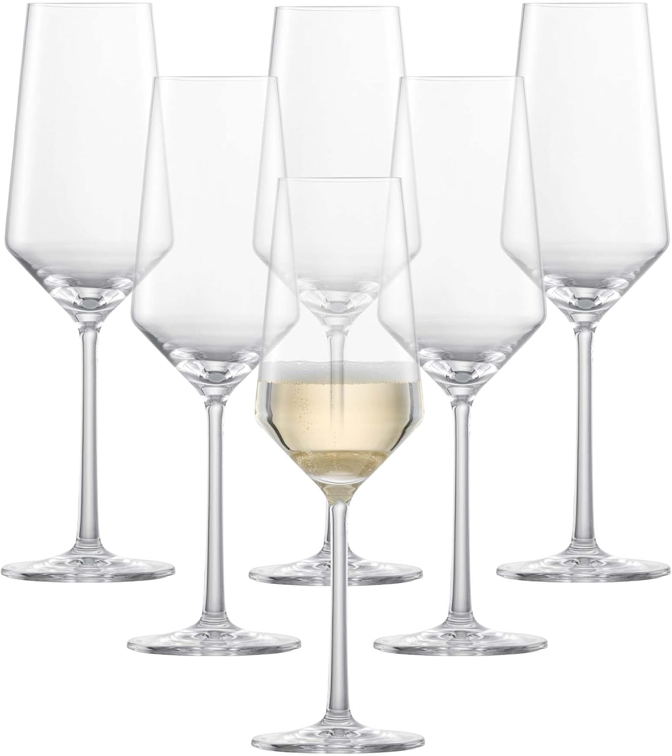 ZWIESEL GLAS Pure Champagne Glass Set of 6 for Elegant Toasts