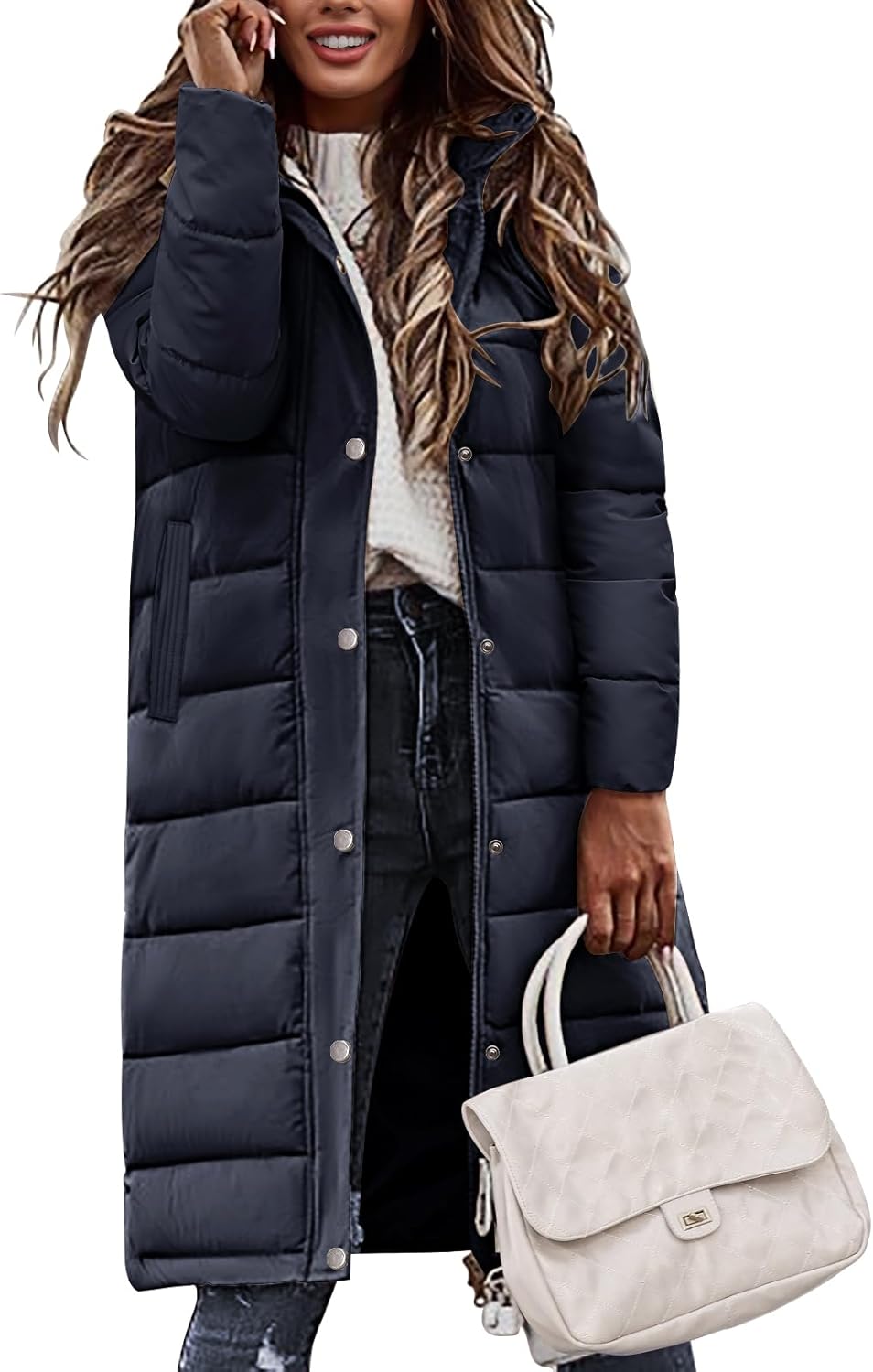 Ultra Warm Long Puffer Jacket for Women - Stylish Winter Coat