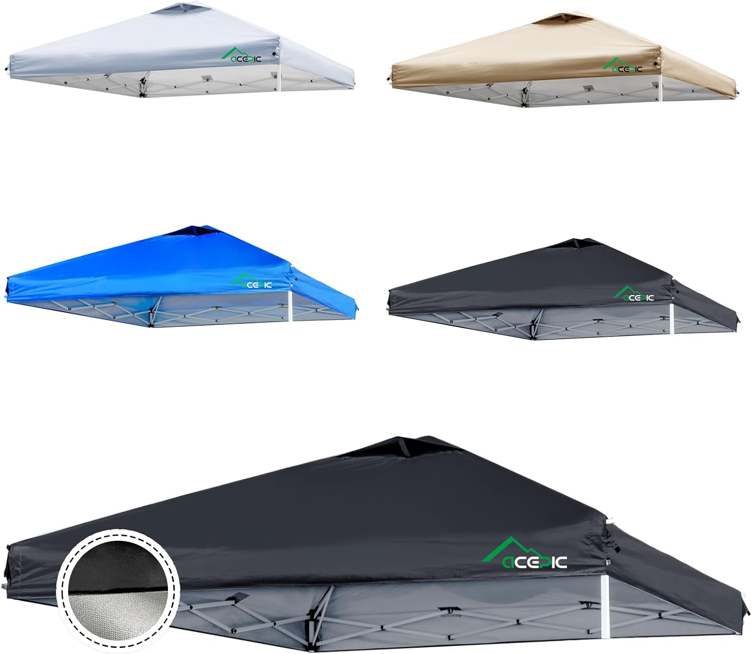 10x10 Canopy Replacement Top for Outdoor Garden and Patio Use