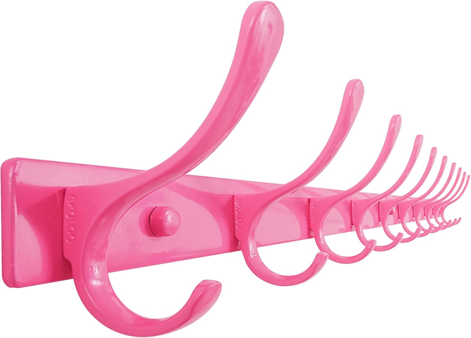 SKOLOO Wall Mounted Coat Rack - 10 Hooks for Coats and Hats