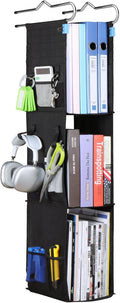 Hanging Locker Organizer with Side Pockets - Adjustable Shelf