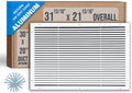 Fits 30x20 Duct Opening Aluminum Return Air Grille - Rust Free Vent