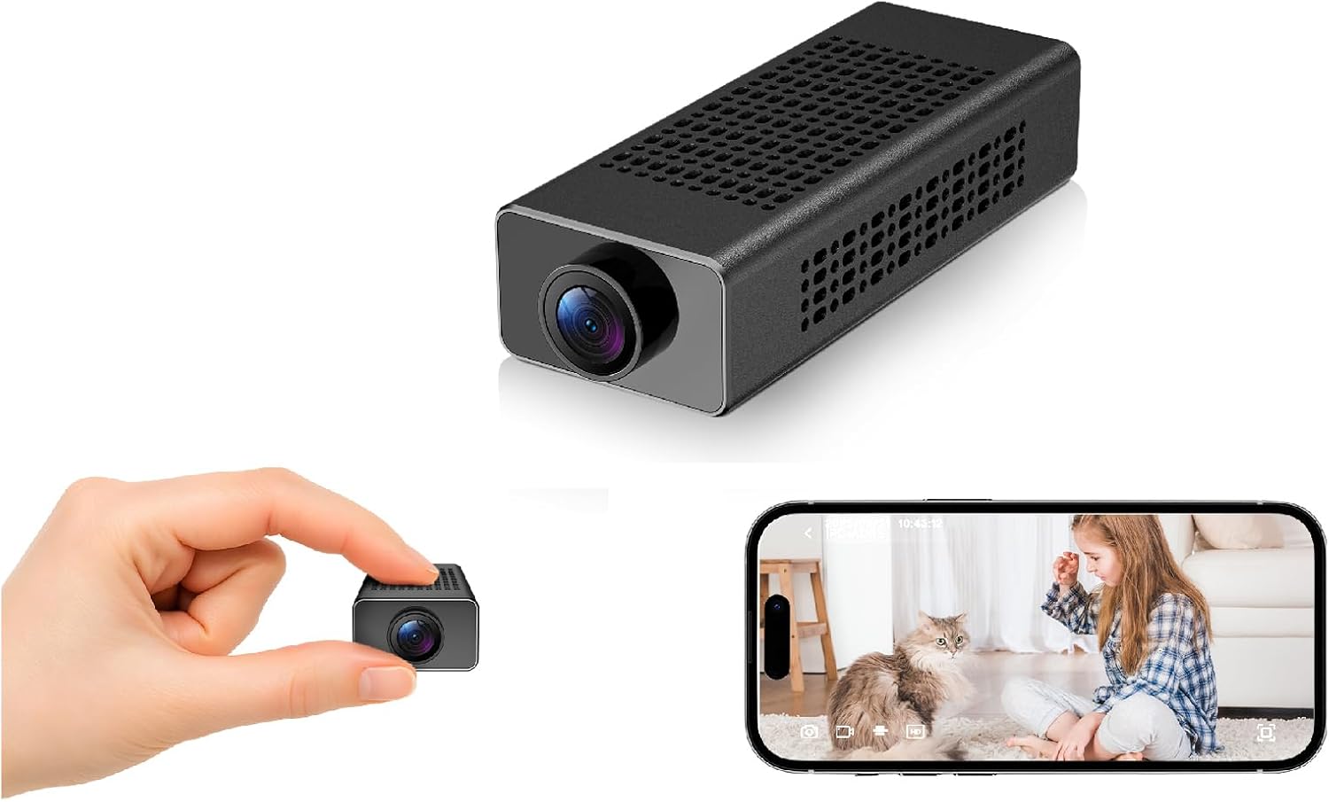 Hidden Camera Nanny Cam for Home with Instant Setup & HD Preview