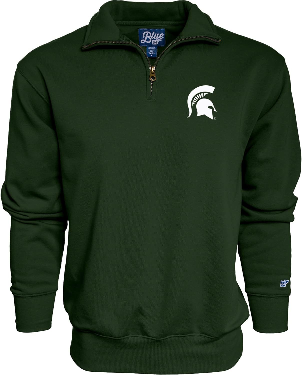 Michigan State Spartans Men's Quarter Zip Sweatshirt - Blue 84
