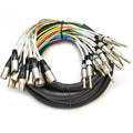 Seismic Audio SAXT-16x10M 16-Channel 10 ft XLR Male to 1/4ft TRS Snake