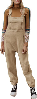 Women's Fleece Warm Overalls Jumpsuit - Cozy Loose Winter Style