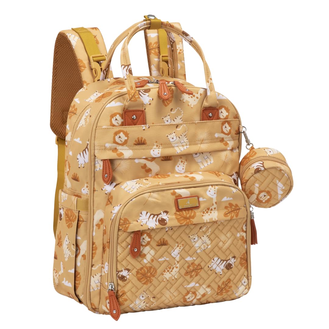 BabbleRoo Diaper Bag Backpack - Multi Function Travel Tote
