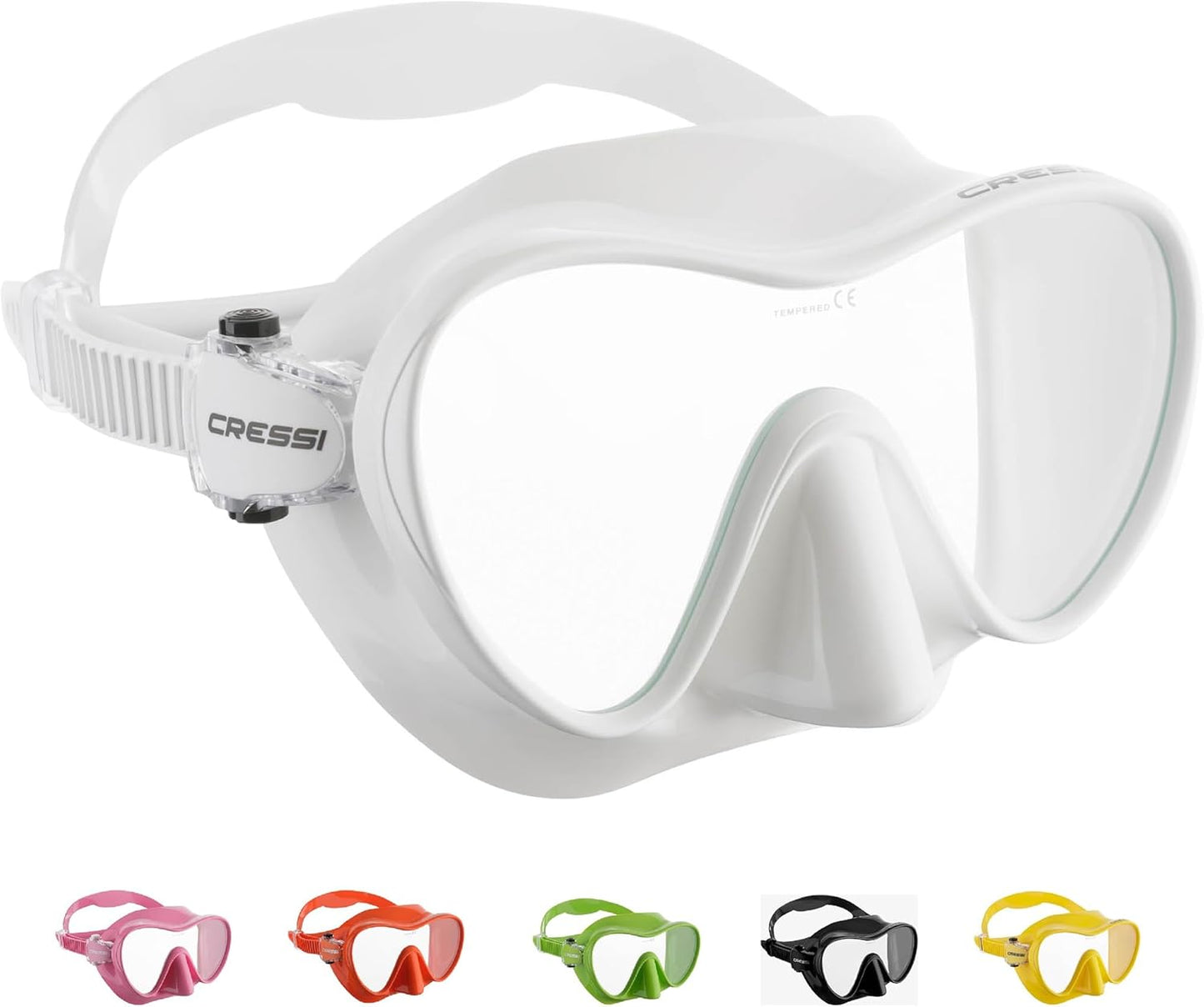 Cressi F1 Frameless Mask - Perfect Seal Silicone - Designed in Italy