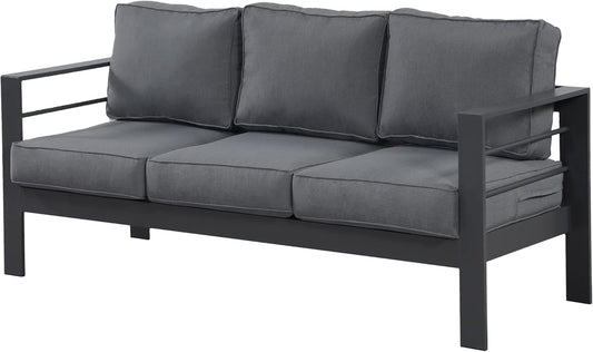 Wisteria Lane Aluminum Sofa for All-Weather Outdoor Comfort