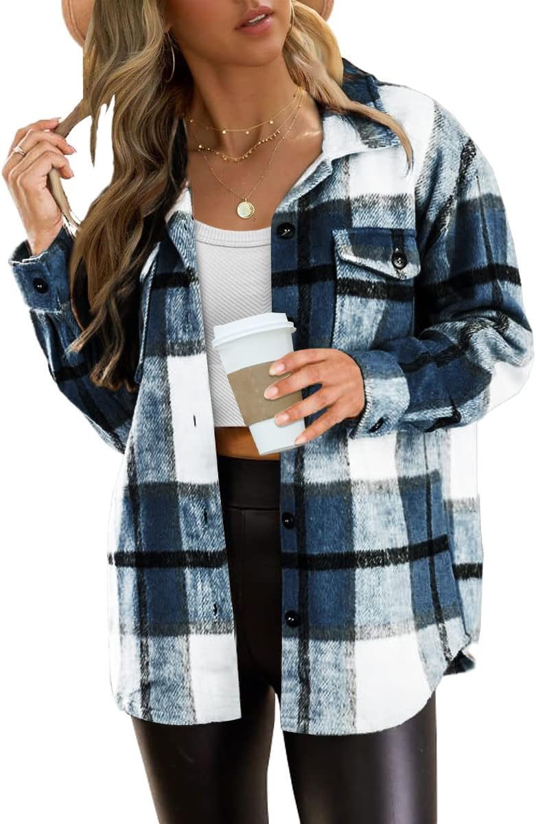 Stylish Womens Flannel Shackets for Fall and Winter Wear