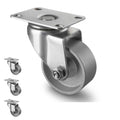 3in Industrial Casters Set of 4 - Heavy Duty 1400 lb Capacity