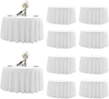 Round Tablecloth 10 Pack 120in White - Stain & Wrinkle Resistant