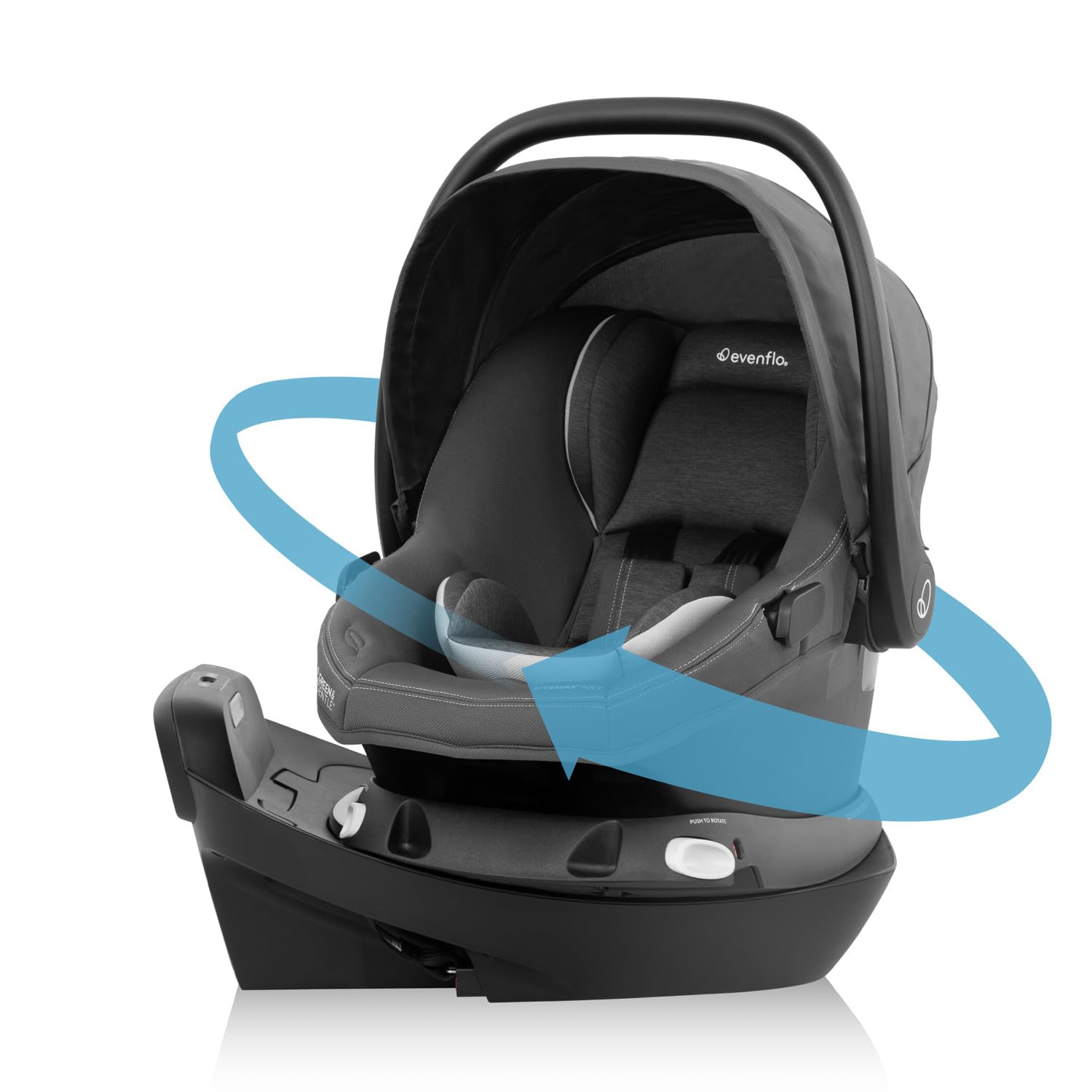 Evenflo Revolve180 LiteMax NXT Rotating Car Seat for Infants