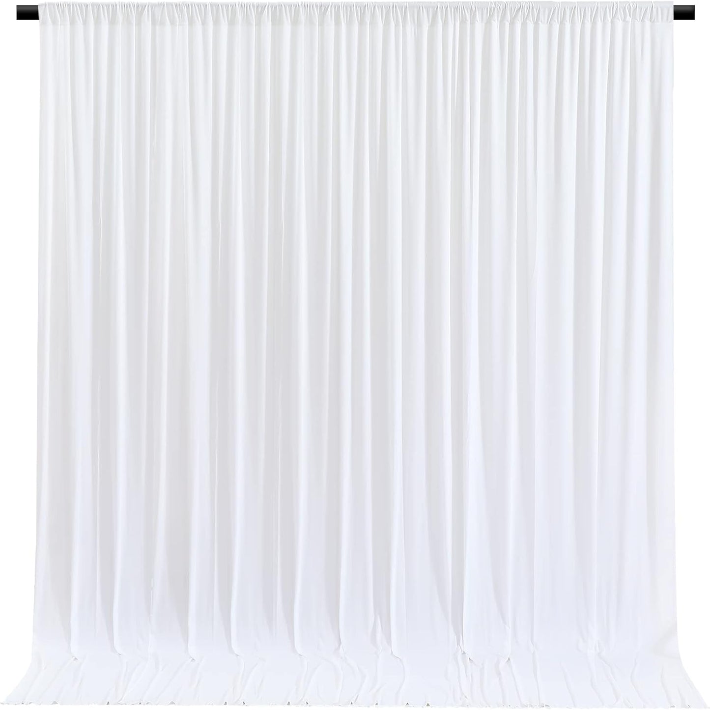 White Backdrop Curtains for Photography and Event Decoration