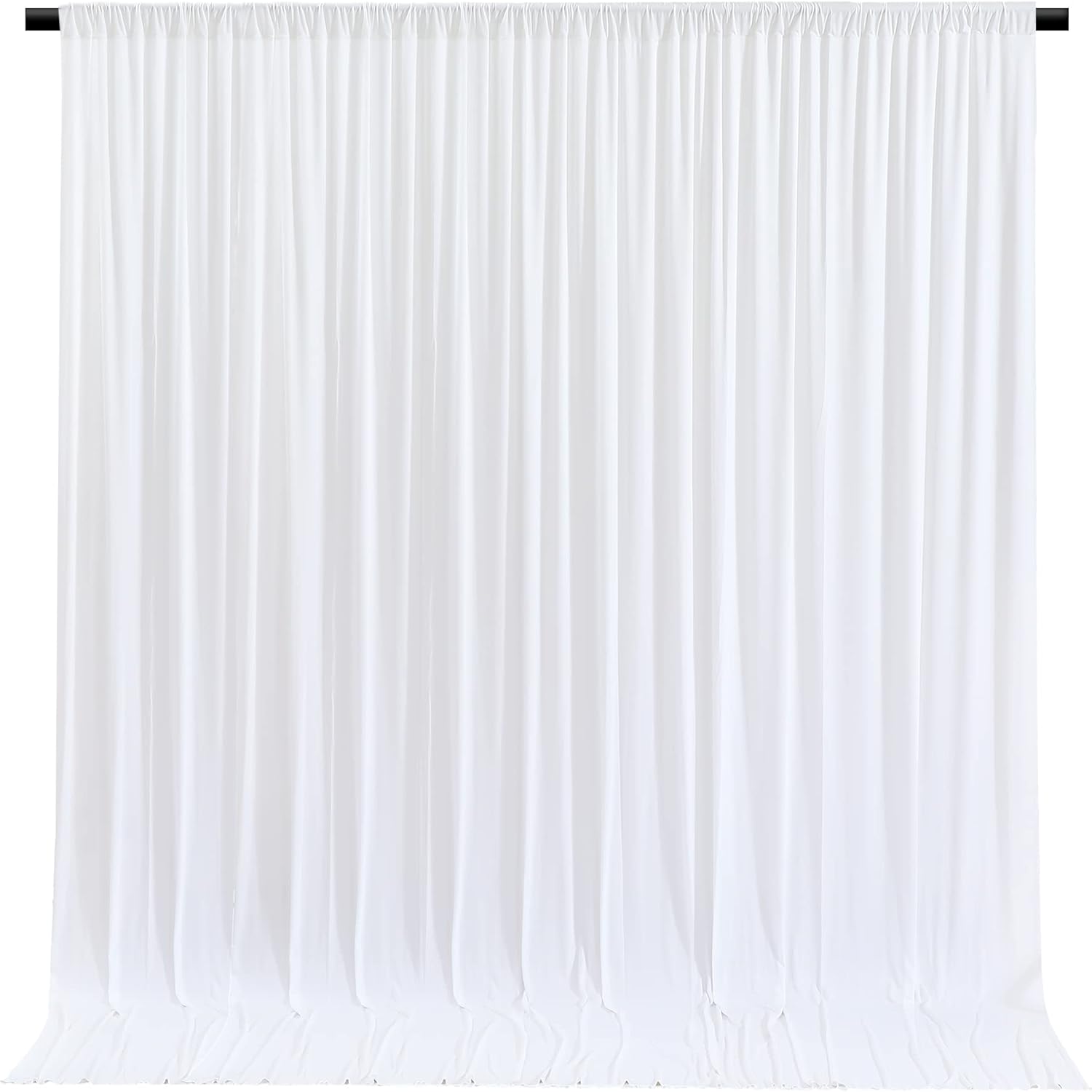 White Backdrop Curtains for Photography and Event Decoration